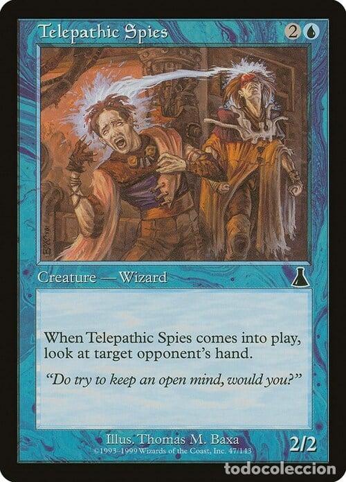 Trading Cards: Carta MTG-Spie telepatiche-Destino di Urza-EN-EX-Common - Magic the gathering