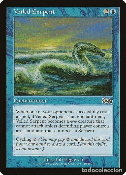 Trading Cards: Carta MTG-Serpente Velato-Saga di Urza-ITA-EX-Common - Magic the gathering