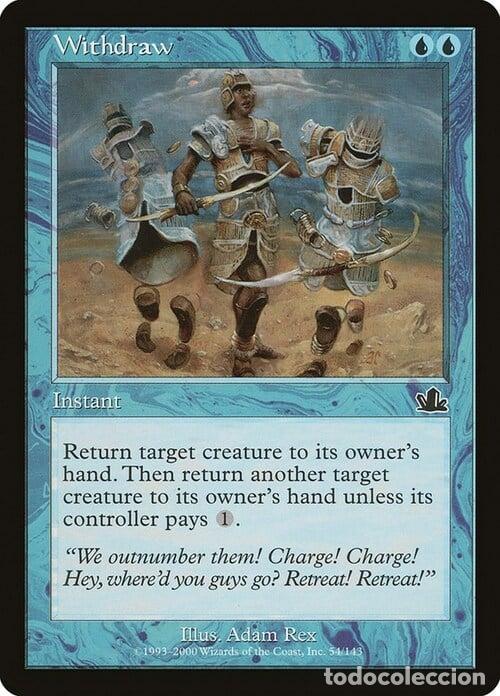 Trading Cards: Carta MTG-Ritirata-Profezia-ITA-Good-Common - Magic the gathering