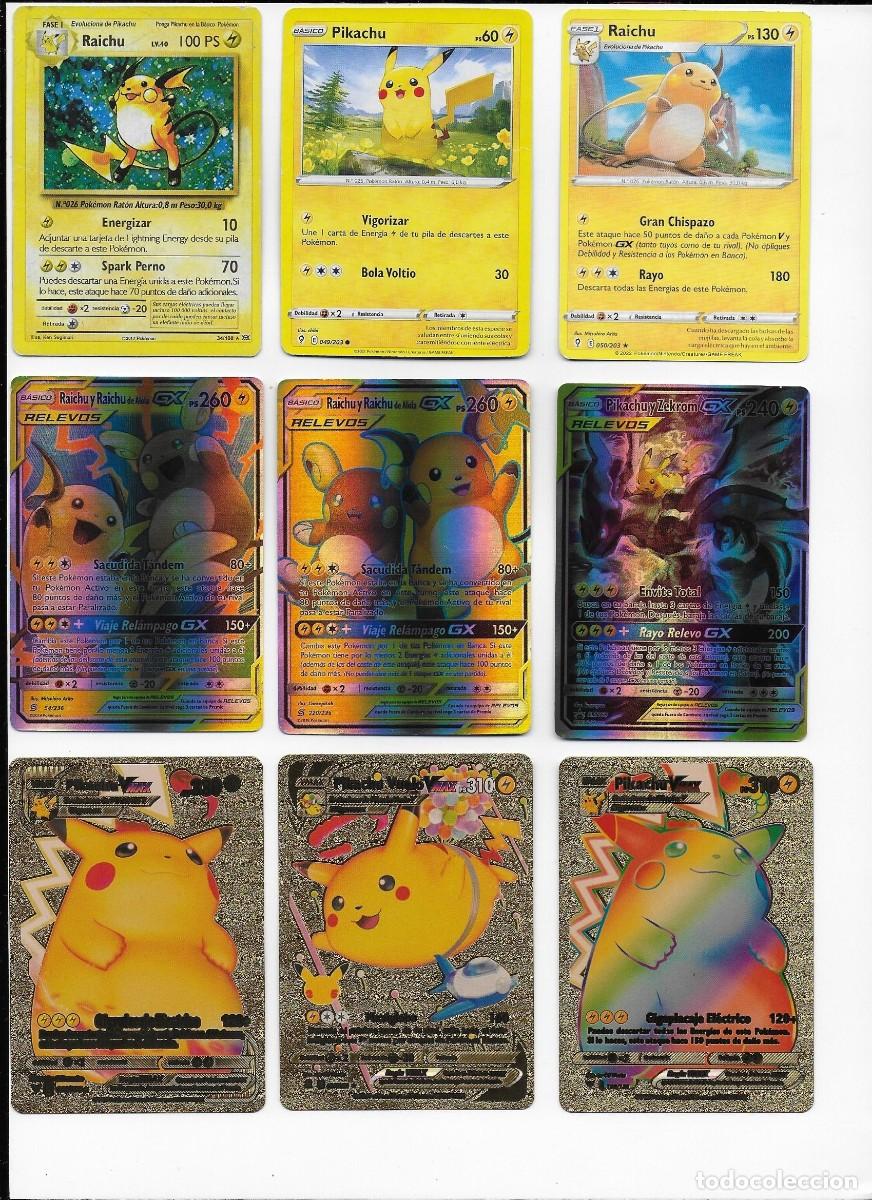 Lote Pokémon 50 Cartinhas Com Pikachu E Raichu