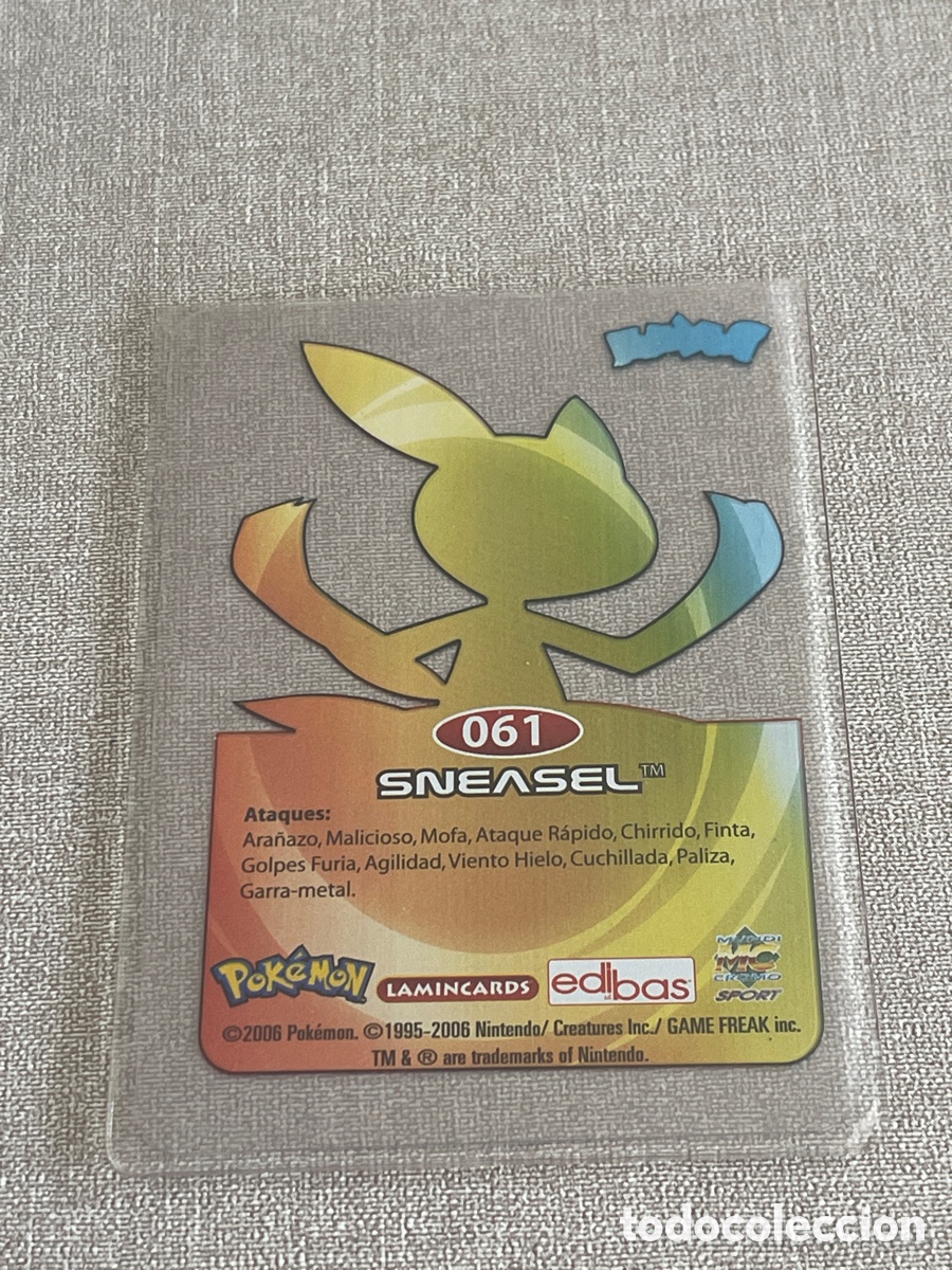 Trading cards: Carta Pok&eacute;mon Sneasel - Foto 2