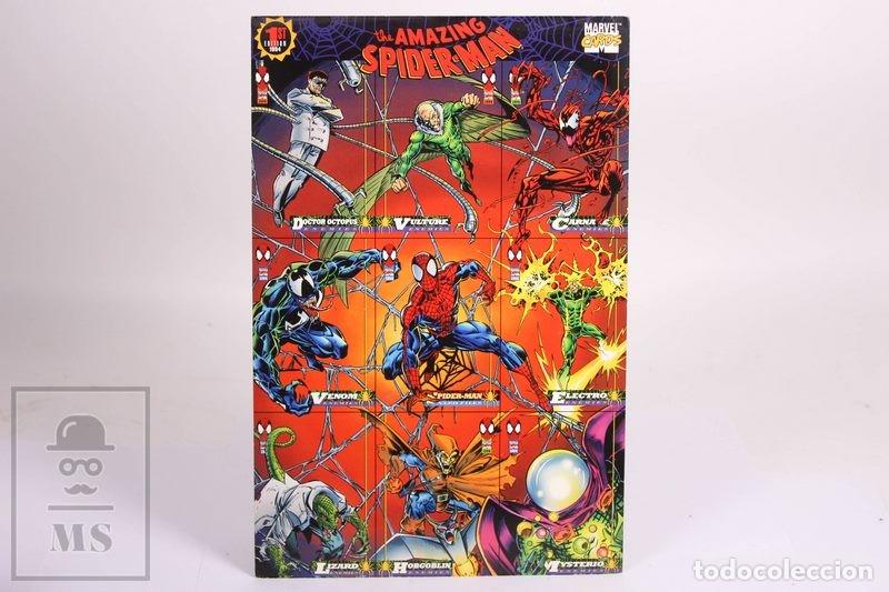 Trading Cards: Cart&oacute;n Publicitario Cartas Coleccionables Amazing Spiderman - 1994 Marvel Cards - 18 x 27,3 cm