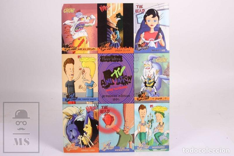 Trading Cards: Cart&oacute;n Publicitario Cartas Fleer Ultra MTV Animation Cards 1995 - Beavis & Butthead - 19,1 x 26,7 cm