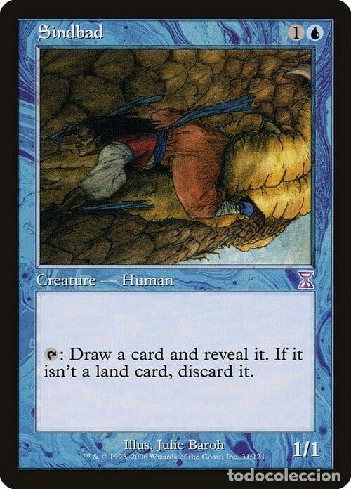 Trading Cards: Carta MTG-Sindbad-Spirale Temporale Cronotraslate-ITA-EX-Special - Magic the gathering
