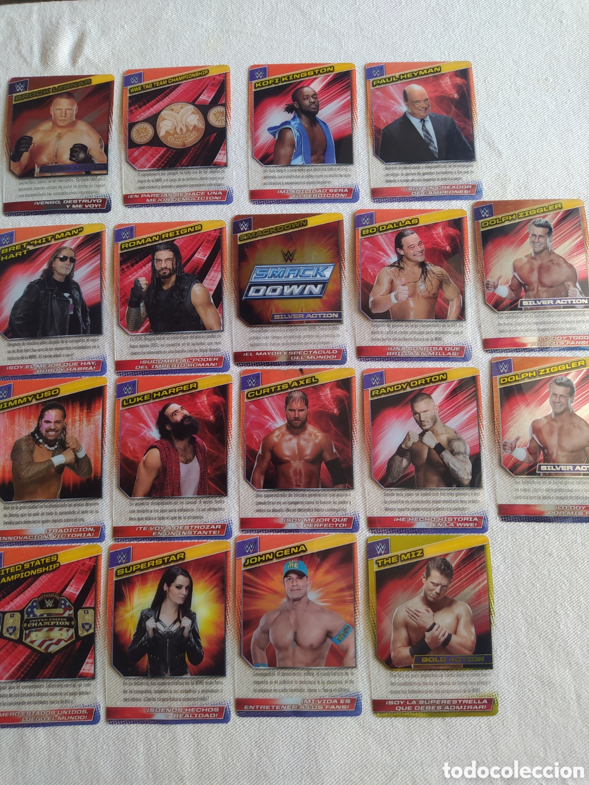 Trading cards: Lote de 18 cartas WWE 2015 - Foto 1