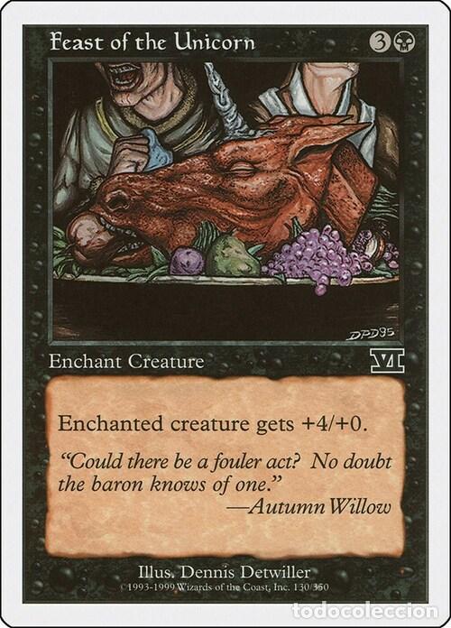 Trading Cards: Carta MTG-Festino dell'Unicorno-Sesta Edizione-ITA-EX-Common - Magic the gathering
