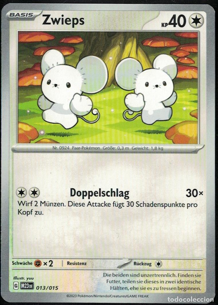 Trading Cards: Alemania Carte Pok&eacute;mon Nintendo 2023 Zwieps Kp 40 Basis Carte 013/015