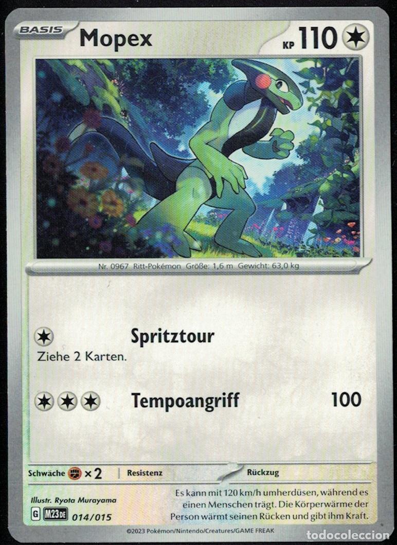 Trading Cards: Allemagne Carte Pok&eacute;mon Nintendo 2023 Mopex Kp 110 Basis Carte 014/015