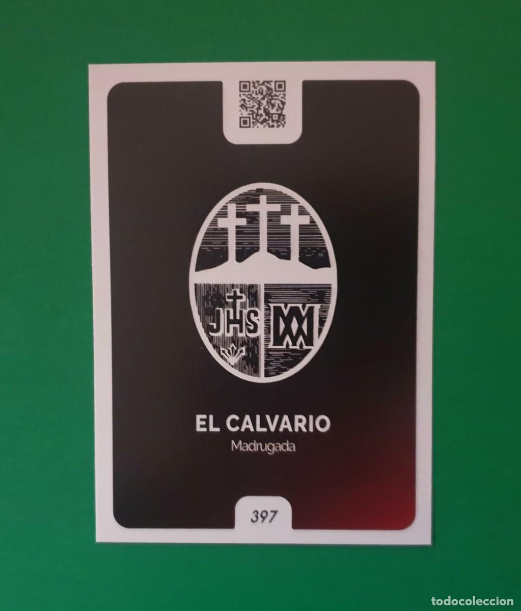 Trading cards: 397 ESCUDO - EL CALVARIO - SEMANA SANTA SEVILLA 2023 - HOLY CARDS