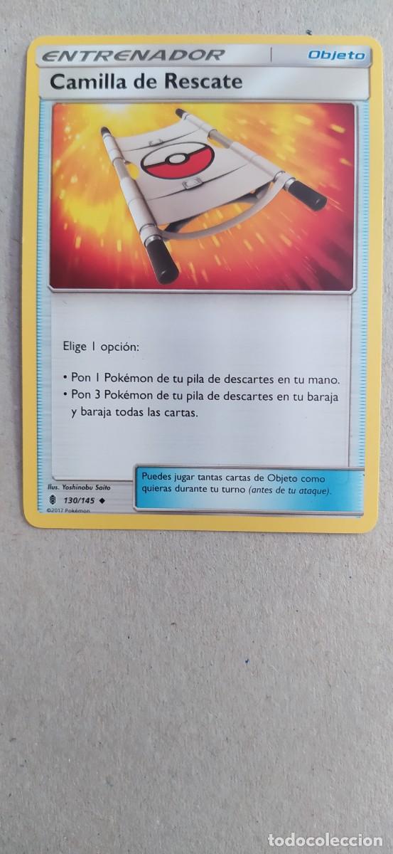 Trading Cards: POKEMON CAMILLA DE RESCATE CROMO CARTA LAMINCARD 2017