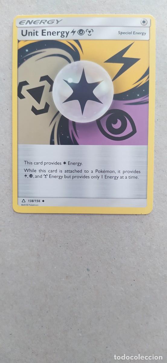 Trading Cards: POKEMON UNIT ENERGY CROMO CARTA LAMINCARD 2018