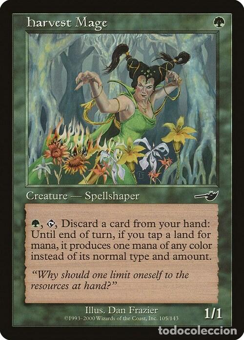 Trading Cards: Carta MTG-Maga del Raccolto-Nemesis-ITA-Good-Common - Magic the gathering