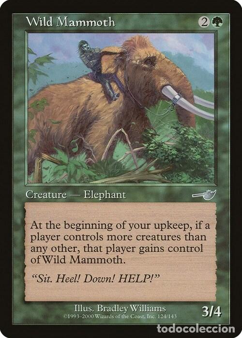 Trading Cards: Carta MTG-Mammut Selvaggio-Nemesis-ITA-Good-Uncommon - Magic the gathering