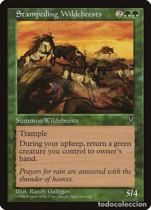 Trading Cards: Carta MTG-Carica di Gnu-Visioni-EN-Good-Uncommon - Magic the gathering