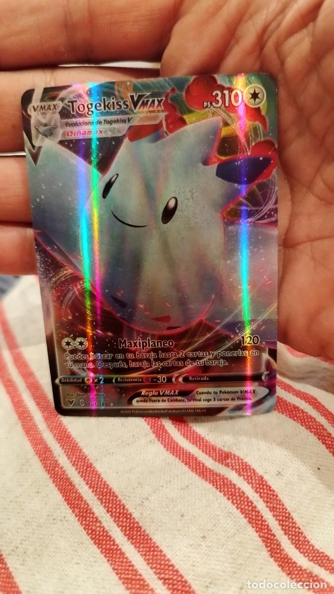 original holographic pokemon cards value Amazon.com: Pokemon Vmax Card Set - Togekiss VMAX 141/185 & Togekiss V  140/185 - Vivid Voltage main image 0
