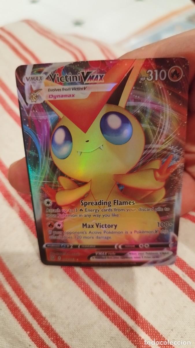 victini vmax pokemon card value Victini VMAX Ultra Rare Battle Styles 022/163, NM Pokemon Card main image 1