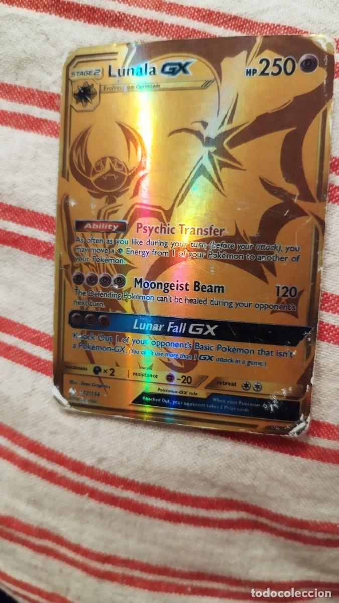 Carta Pokemon Lunala-gx Gold Original