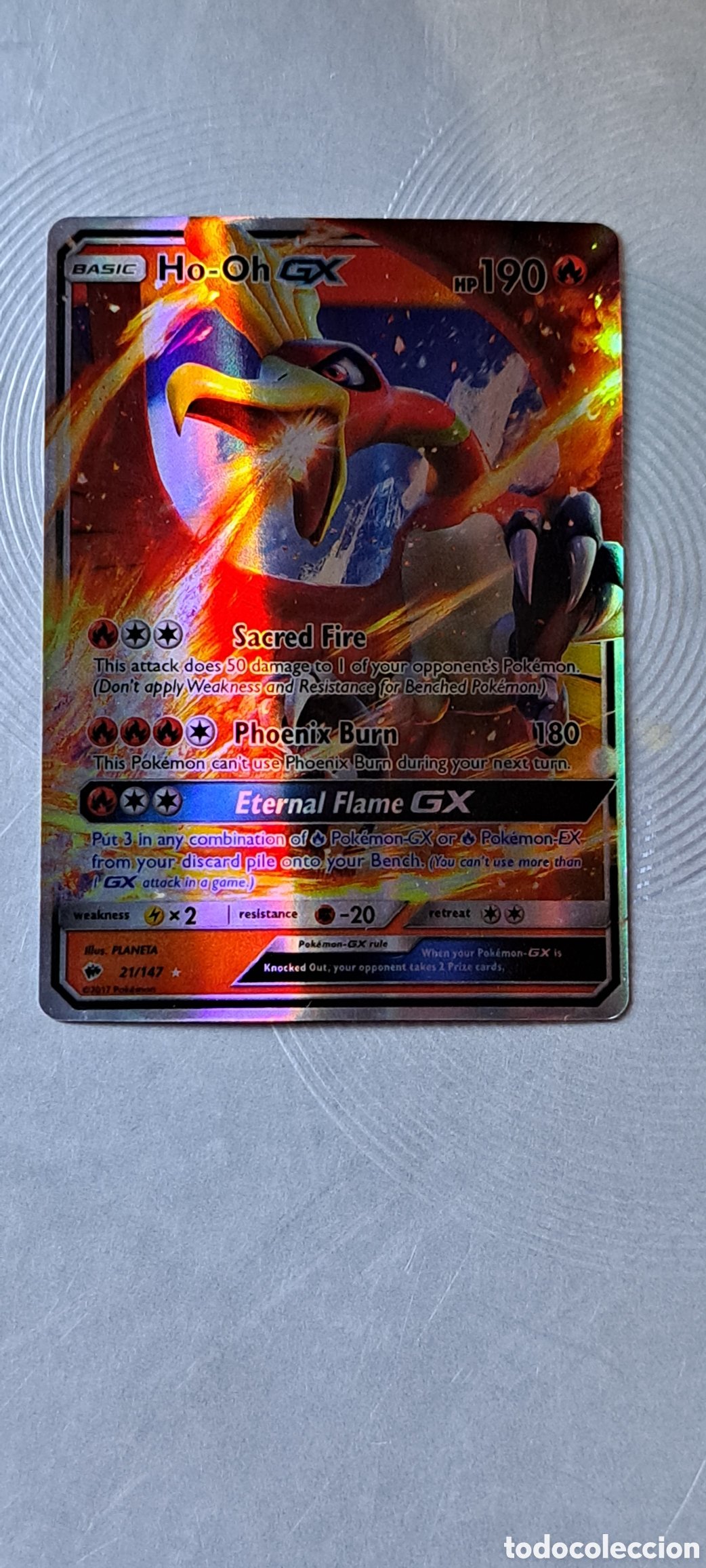 Carta Pokemon Ho-Oh GX Português 21/147 ou SM80 Original Copag