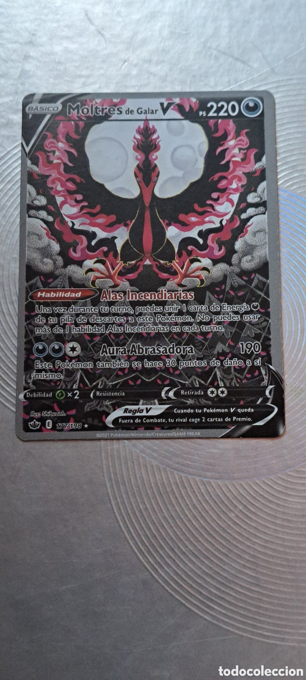 carta pokémon moltres de galar v, alas incendia - Comprar Cartas  Colecionáveis antigas no todocoleccion