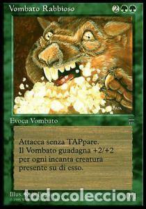 Trading Cards: Carta MTG-Vombato Rabbioso-Leggende in italiano-ITA-EX-Uncommon - Magic the gathering