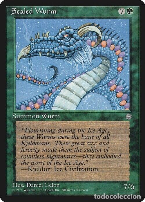 Trading Cards: Carta MTG-Wurm Squamato-Era Glaciale-EN-Good-Common - Magic the gathering