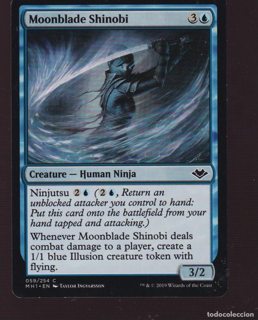 Trading cards: carta magic the gathering, moonblade shinohi 059/ 254 u a&ntilde;o 2019 - Foto 1