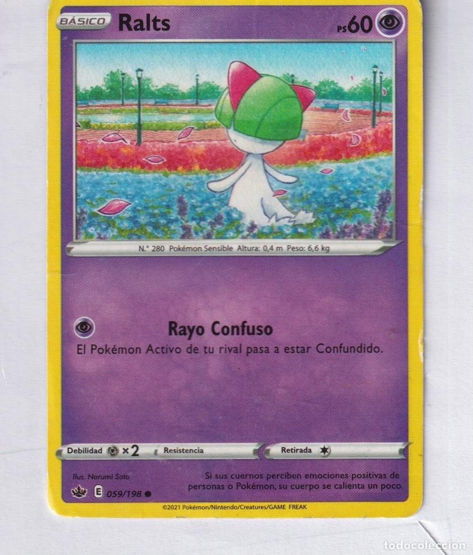 Trading cards: CROMOS DE POK&Eacute;MON DE BASICO RALTS PS 60 - 059 / 198 DEL A&Ntilde;O 2021 - Foto 1