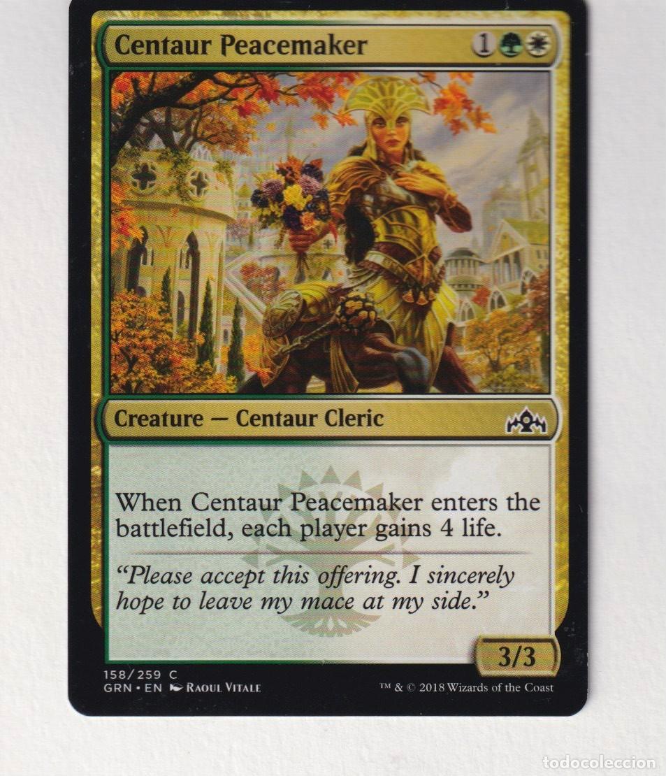 Trading cards: CARTA MAGIC THE GATHERING, DECKMASTER. CENTAUR PEACEMAKER , 158 /259 C A&Ntilde;O 2018 - Foto 1