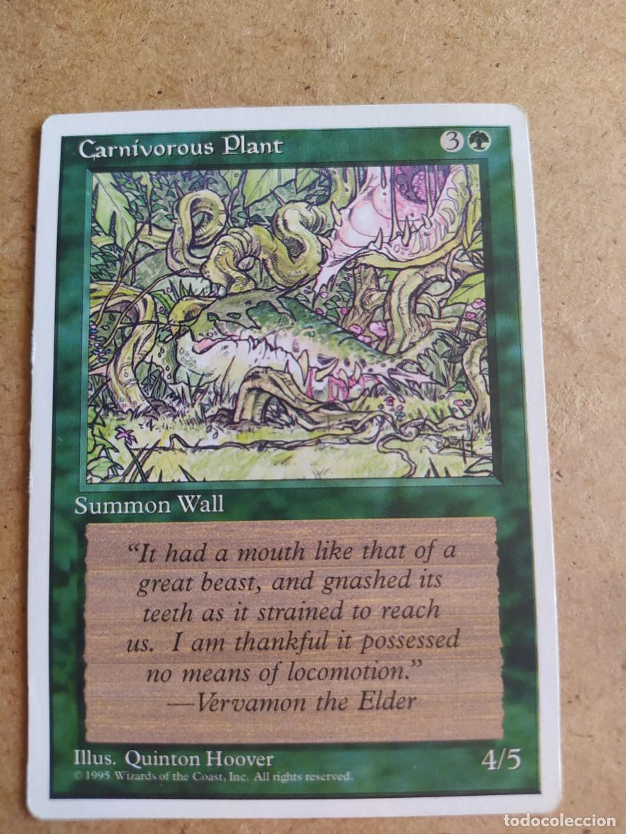 Trading cards: Magic the gathering - carn&iacute;vorous plant - Foto 1