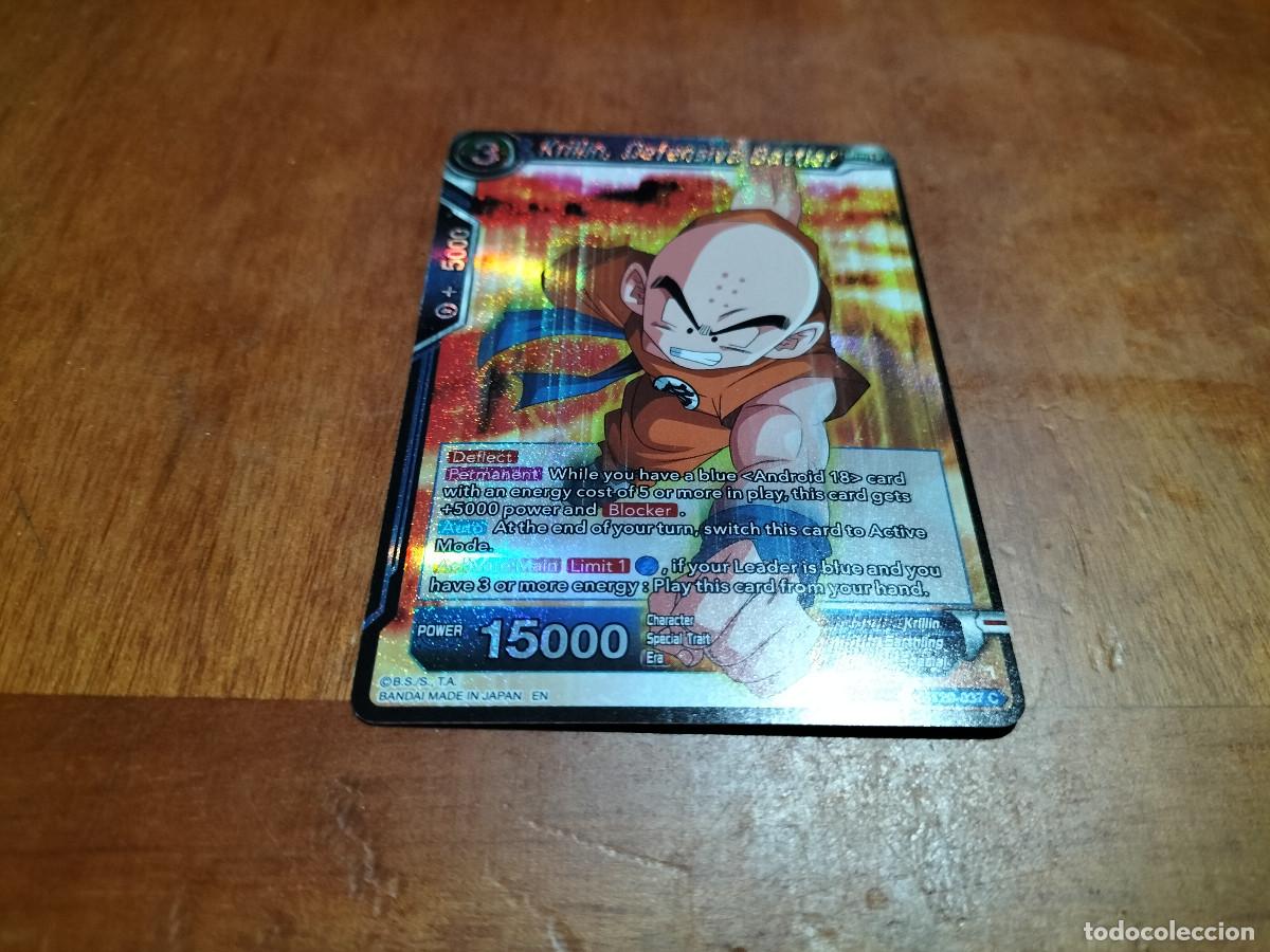 Cartes &agrave; &Eacute;changer: BT20 337C KRILLIN, DEFENSIVE BATTLER. DRAGON BALL GAME CARD. EN INGL&Eacute;S. COMO NUEVA.