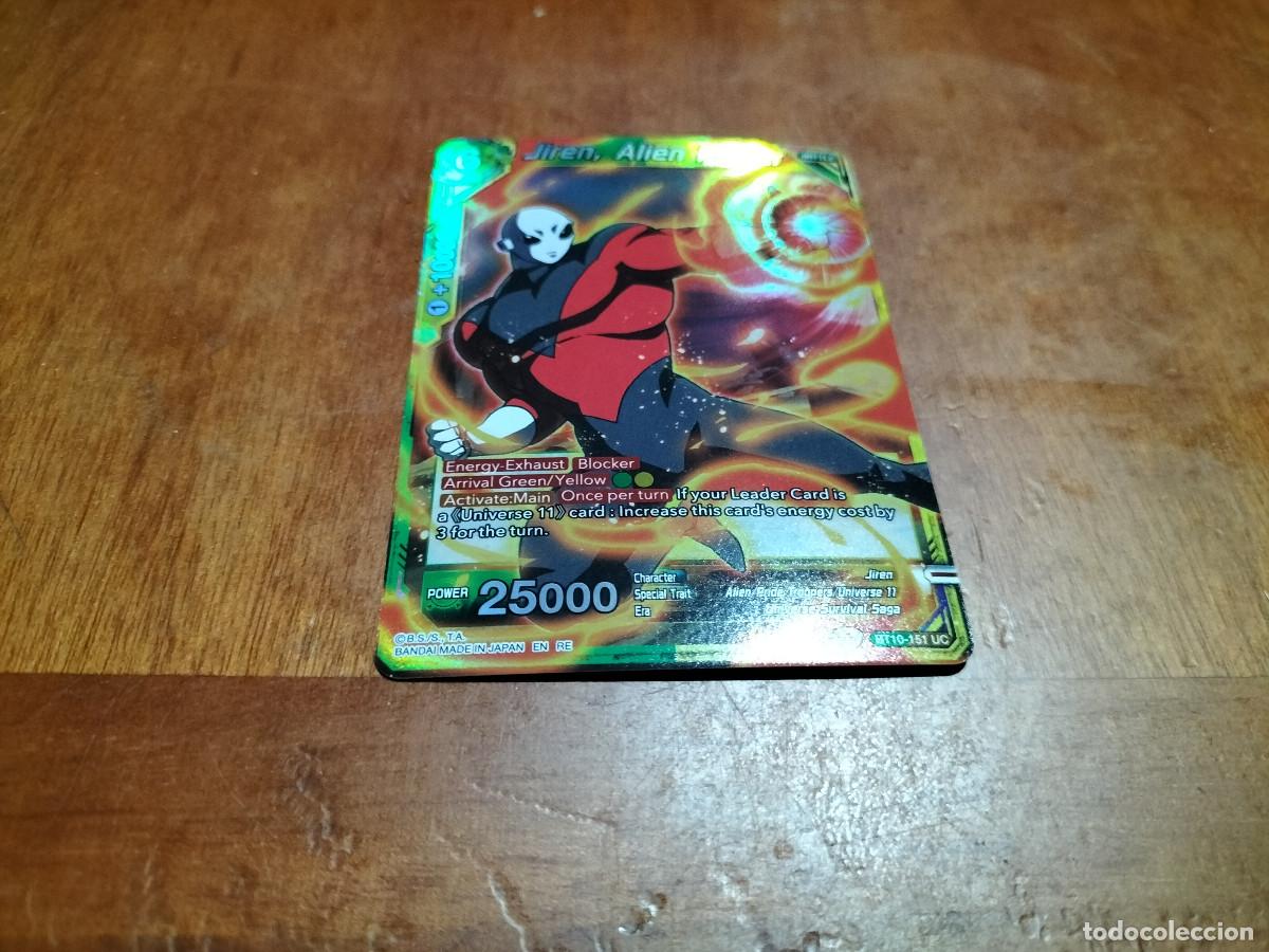 Trading cards: BT20 151 UC. JIREN, ALIEN POWER. POWER ABSORBED DRAGON BALL GAME CARD INGL&Eacute;S. COMO NUEVA.