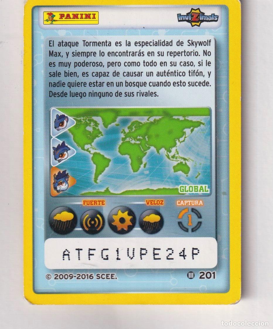 Trading cards: CROMOS PANINI inviZimals SKYWOLF N&ordm;201 - Foto 2
