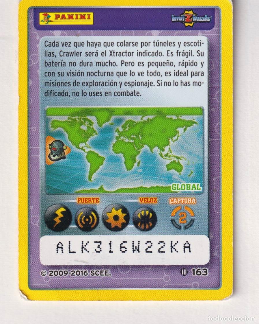 Trading cards: CROMOS PANINI inviZimals CRAWLER N&ordm;163 - Foto 2