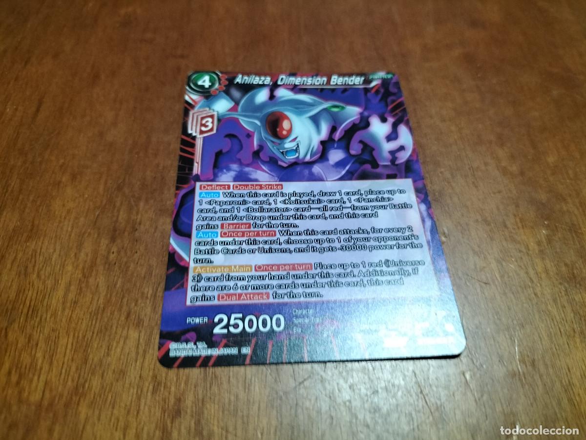 Figurine Collezionabili: BT20 006 R. ANILAZA, DIMENSI&Oacute;N BENDER. POWER ABSORBED DRAGON BALL GAME CARD INGL&Eacute;S. COMO NUEVA.