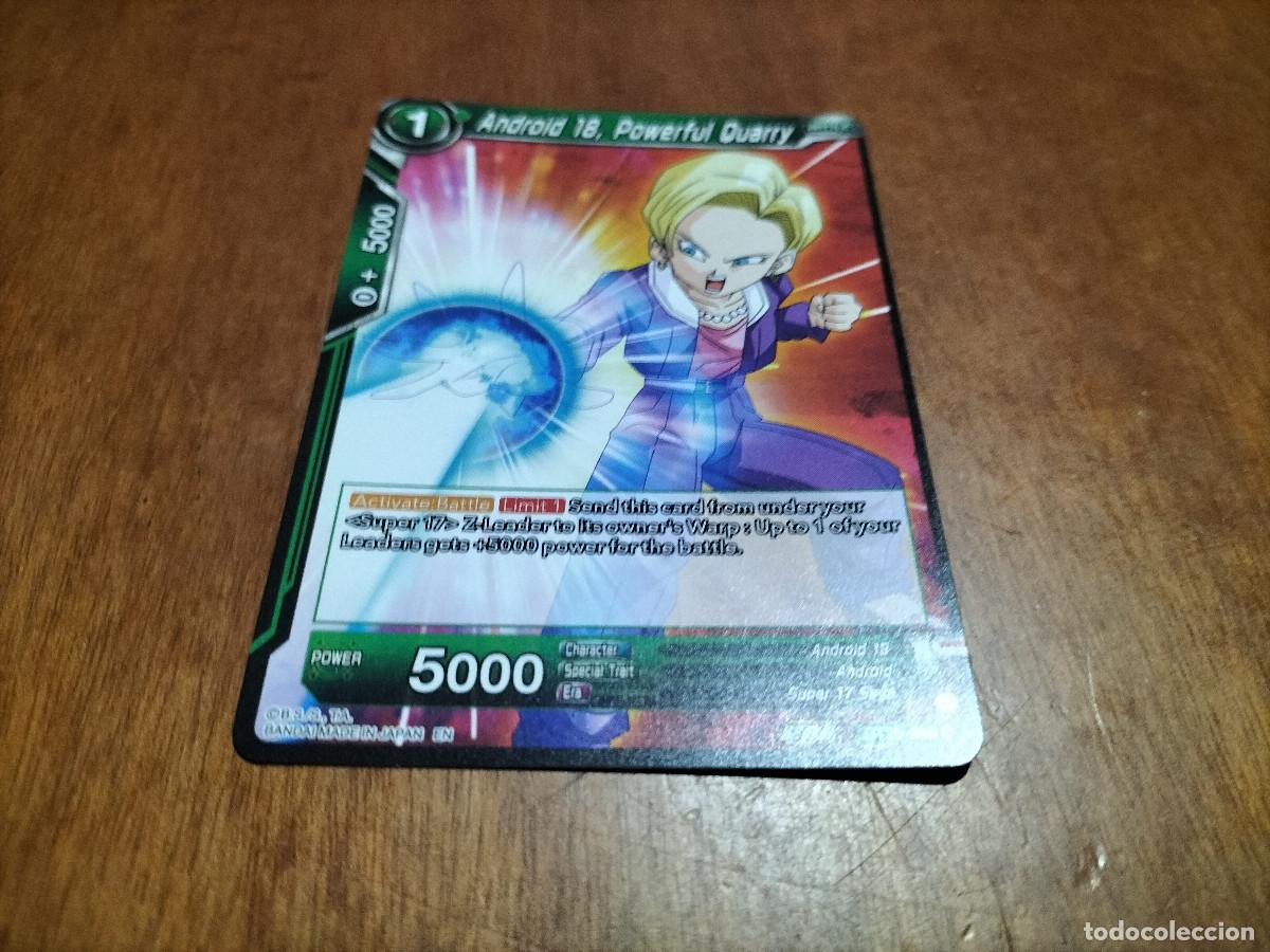 Cartes &agrave; &Eacute;changer: BT20 080 C. ANDROI 18, POWERFUL QUARY. POWER ABSORBED DRAGON BALL GAME CARD INGL&Eacute;S. COMO NUEVA.