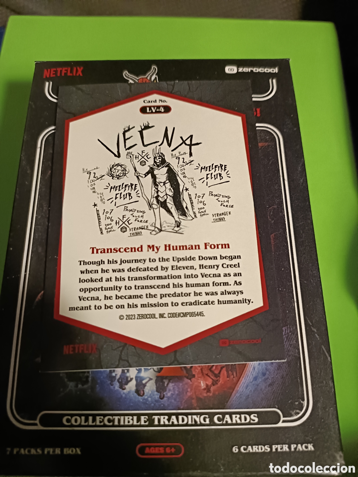 Trading cards: Stranger things 4 Zerocool - Topps - LV 4 HAIL LORD VECNA - Foto 2