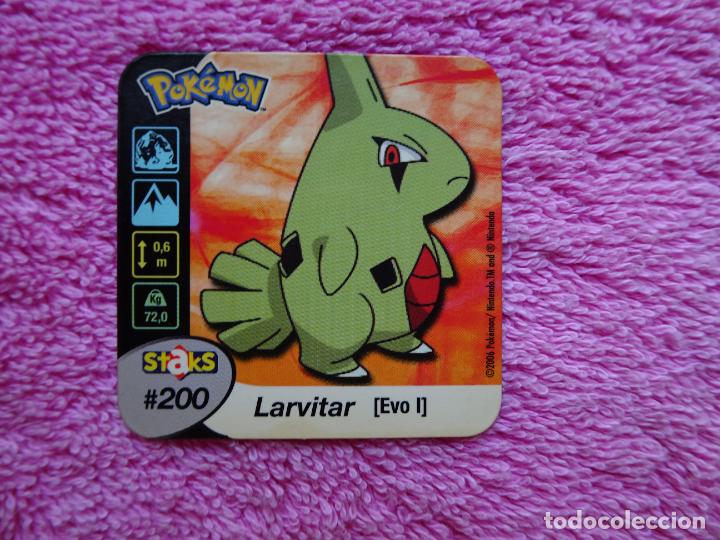 Trading Cards: larvitar staks pokemon 200 panini 2006 nintendo staks imantados