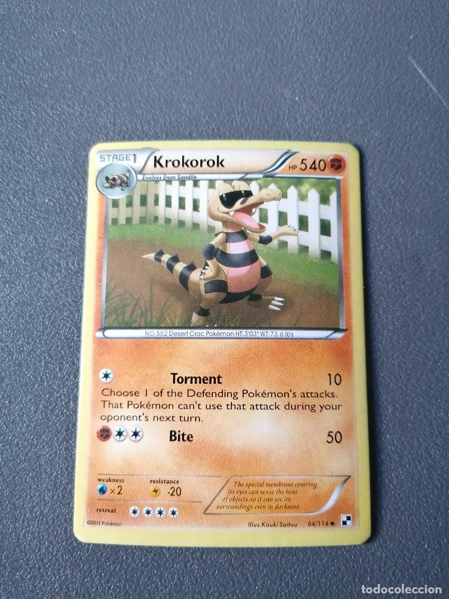 carta pokemon krokorok 64/114 - ingls - colecc - Compra venta en  todocoleccion