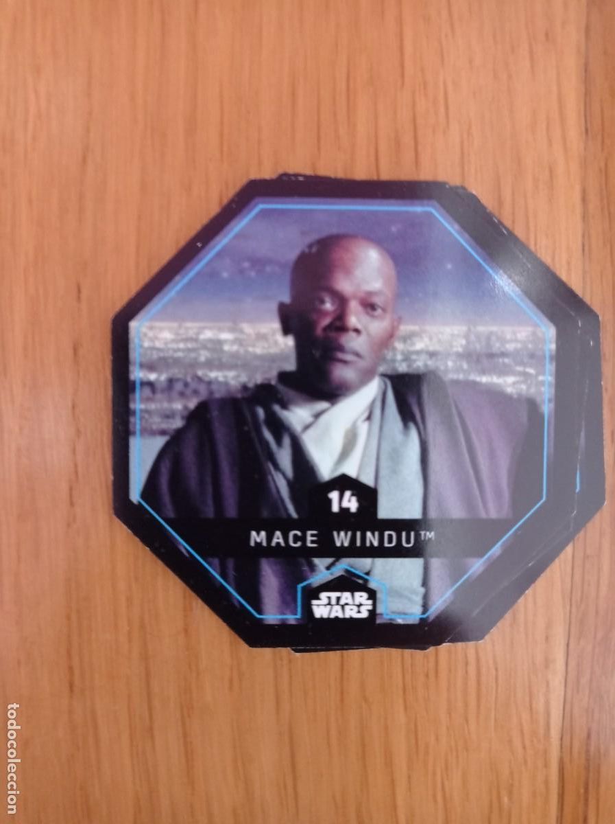 Trading cards: STAR WARS TAZO LECLERC 14 MACE WINDU - Foto 1
