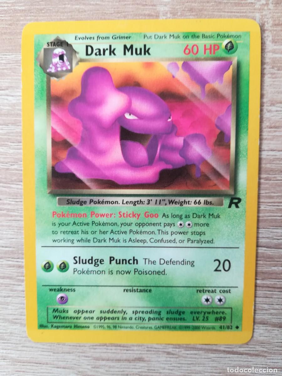 dark muk team rocket n 41/82 -carta pokmon - - Buy Antique trading cards  on todocoleccion