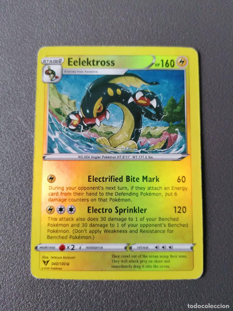 carta pokemon eelektross 40/100 - ingles - cole - Buy Antique trading cards  on todocoleccion