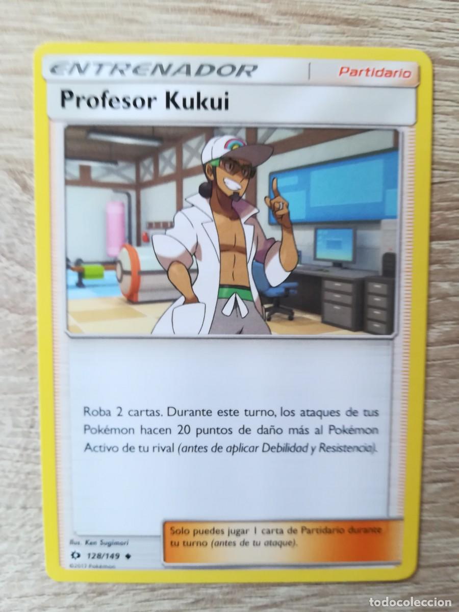 Figurine Collezionabili: PROFESOR KUKUI N&ordm; 128/149 -CARTA POK&Eacute;MON- SOL Y LUNA (TCG) - ENTRENADOR PARTIDARIO - A&Ntilde;O 2017