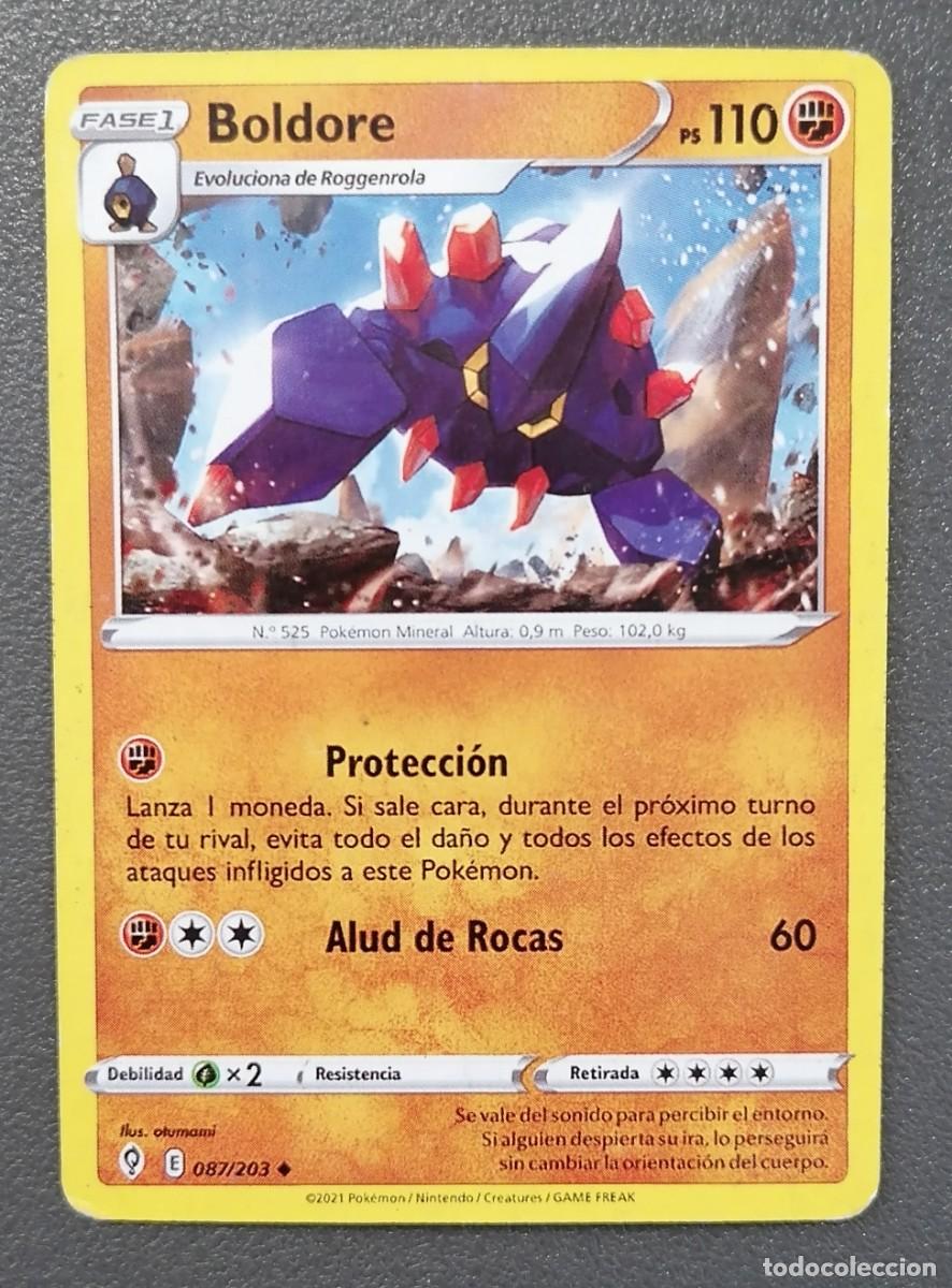 Trading Cards: CARTA POKEMON BOLDORE 87/203 - ESPA&Ntilde;OL - COLECCION CIELOS EVOLUTIVOS - TRADING CARDS