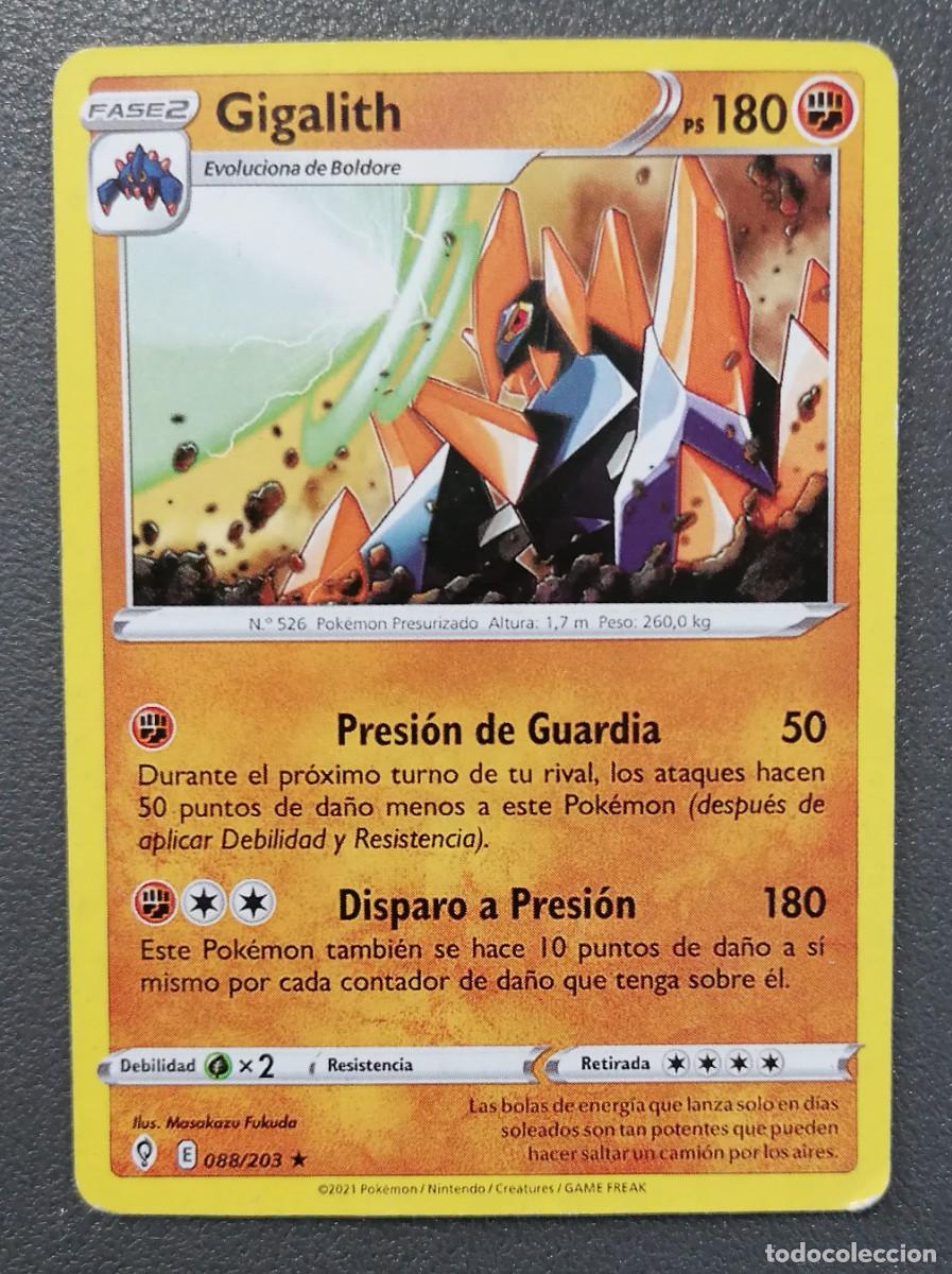 Trading Cards: CARTA POKEMON GIGALITH 88/203 - ESPA&Ntilde;OL - COLECCION CIELOS EVOLUTIVOS - TRADING CARDS