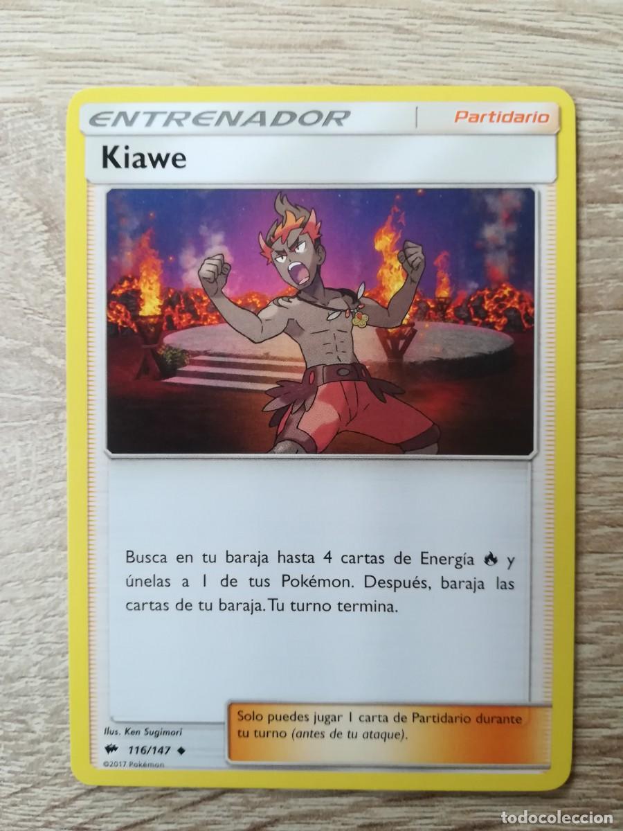 kiawe pokemon card Kiawe 144/147 Burning Shadows Full Art Holo Pokemon Card Near Mint main image 1