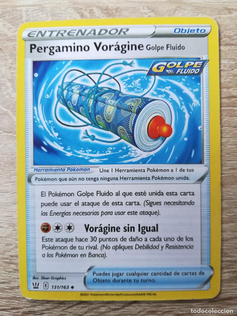 Trading Cards: PERGAMINO VOR&Aacute;GINE N&ordm; 131/163 -CARTA POK&Eacute;MON- ESPADA Y ESCUDO (TCG) ESTILOS C.-ENTRENADOR -2021.