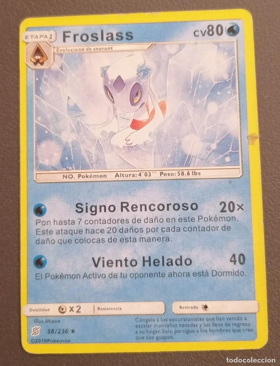 Trading Cards: CARTA POKEMON FROSLASS 38/236- ESPA&Ntilde;OL - COLECCION MENTES UNIDAS - TRADING CARDS