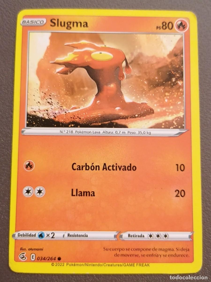 Trading Cards: CARTA POKEMON SLUGMA 34/264- ESPA&Ntilde;OL - COLECCION GOLPE FUSION - TRADING CARDS
