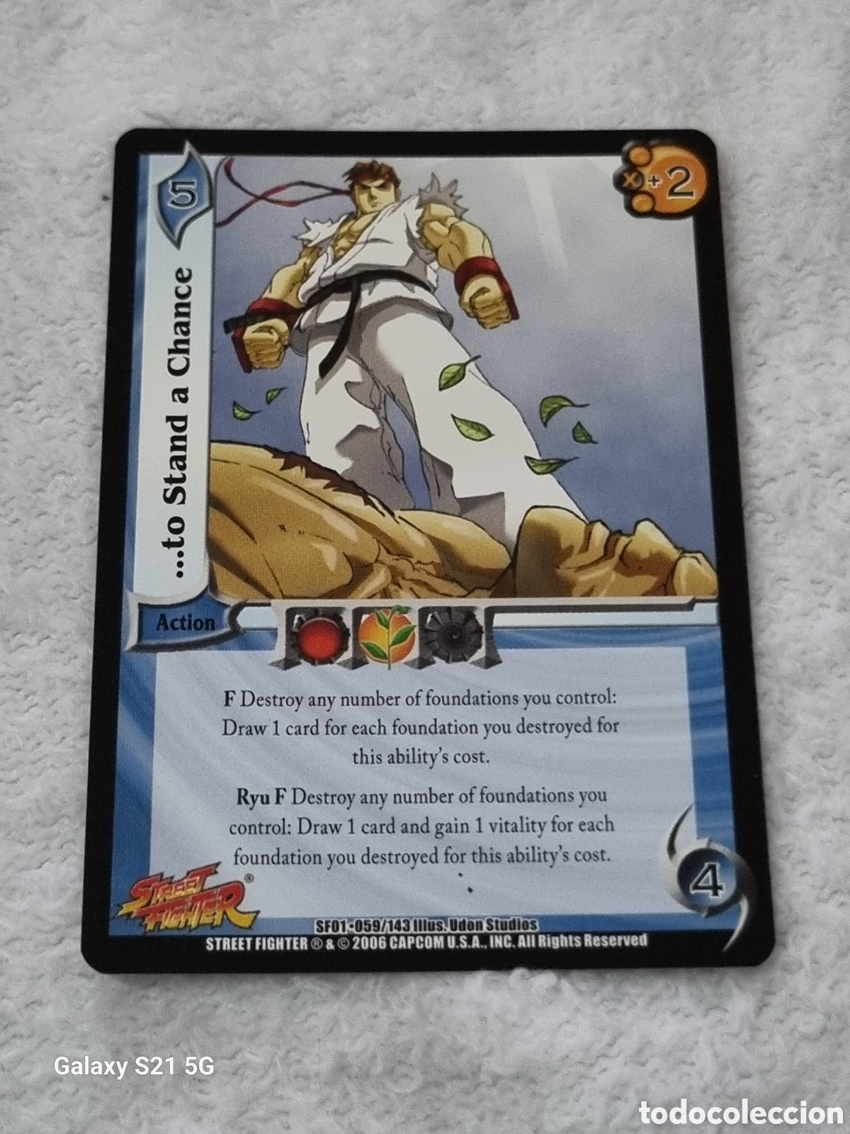 Trading cards: STREET FIGHTER - TO STSND A CHANCE SF01 - 059 UNIVERSAL FIGHTING SYSTEM CAPCOM 2006 - Foto 1