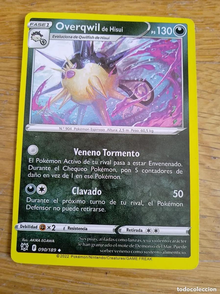 cromo pokemon. overqwil de hisui. - Compra venta en todocoleccion
